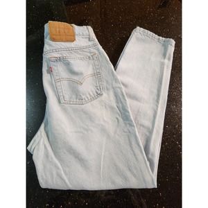 Vintage Levi's 90s Denim 521 Stone Wash Size 14 Short Tapered